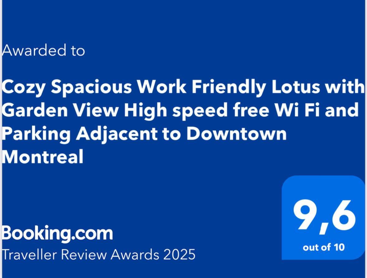 Cozy Spacious Work Friendly Lotus With Garden View High Speed Free Wi Fi And Parking Adjacent To Downtown モントリオール エクステリア 写真